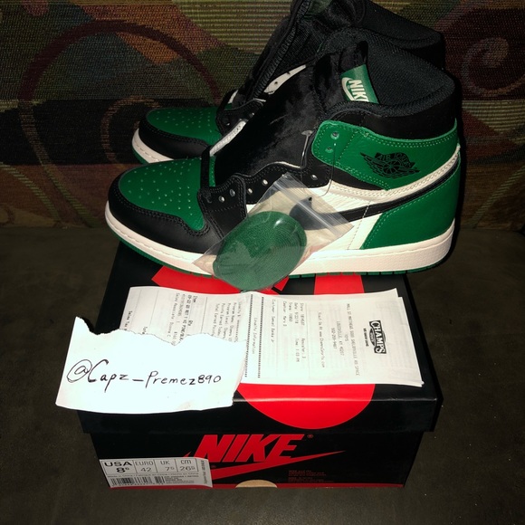 Air Jordan 1 “Court Purple” & “Pine Green” DS - Picture 6 of 8